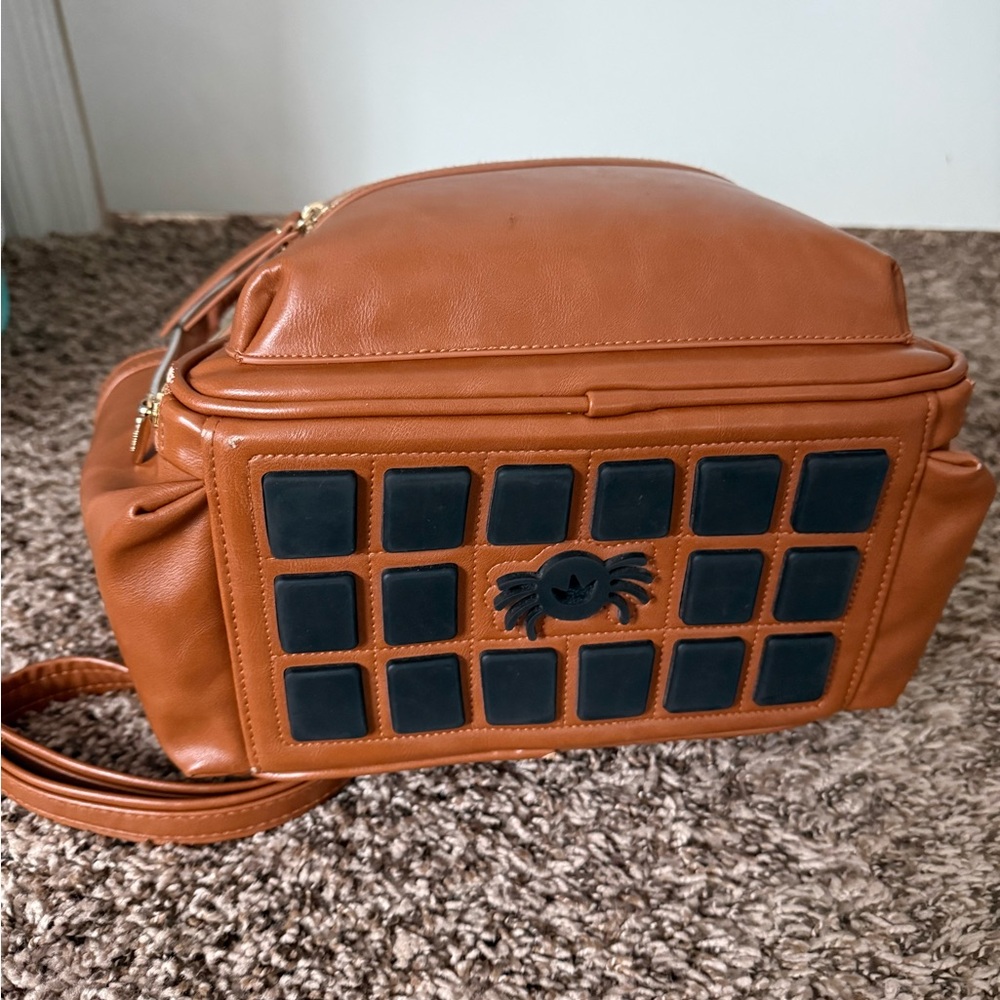 Itzy Ritzy Tan Backpack with Structured Design - Picture 4 of 4